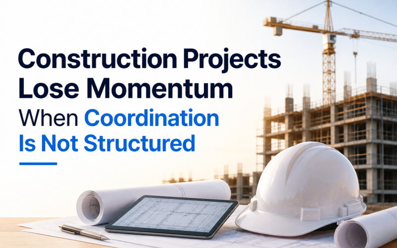 Construction Projects Lose Momentum When Coordination Is Not Structured